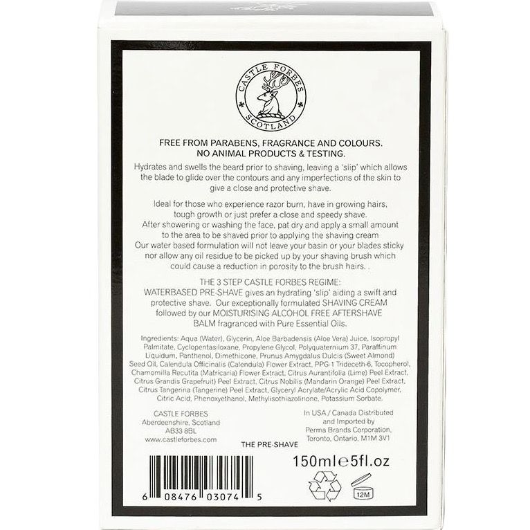 Castle Forbes Preshave Unscented Scheersalon.nl